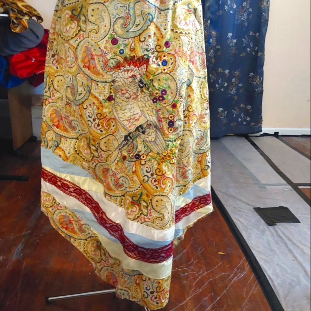 Embroidery Cockatoo Skirt C20229